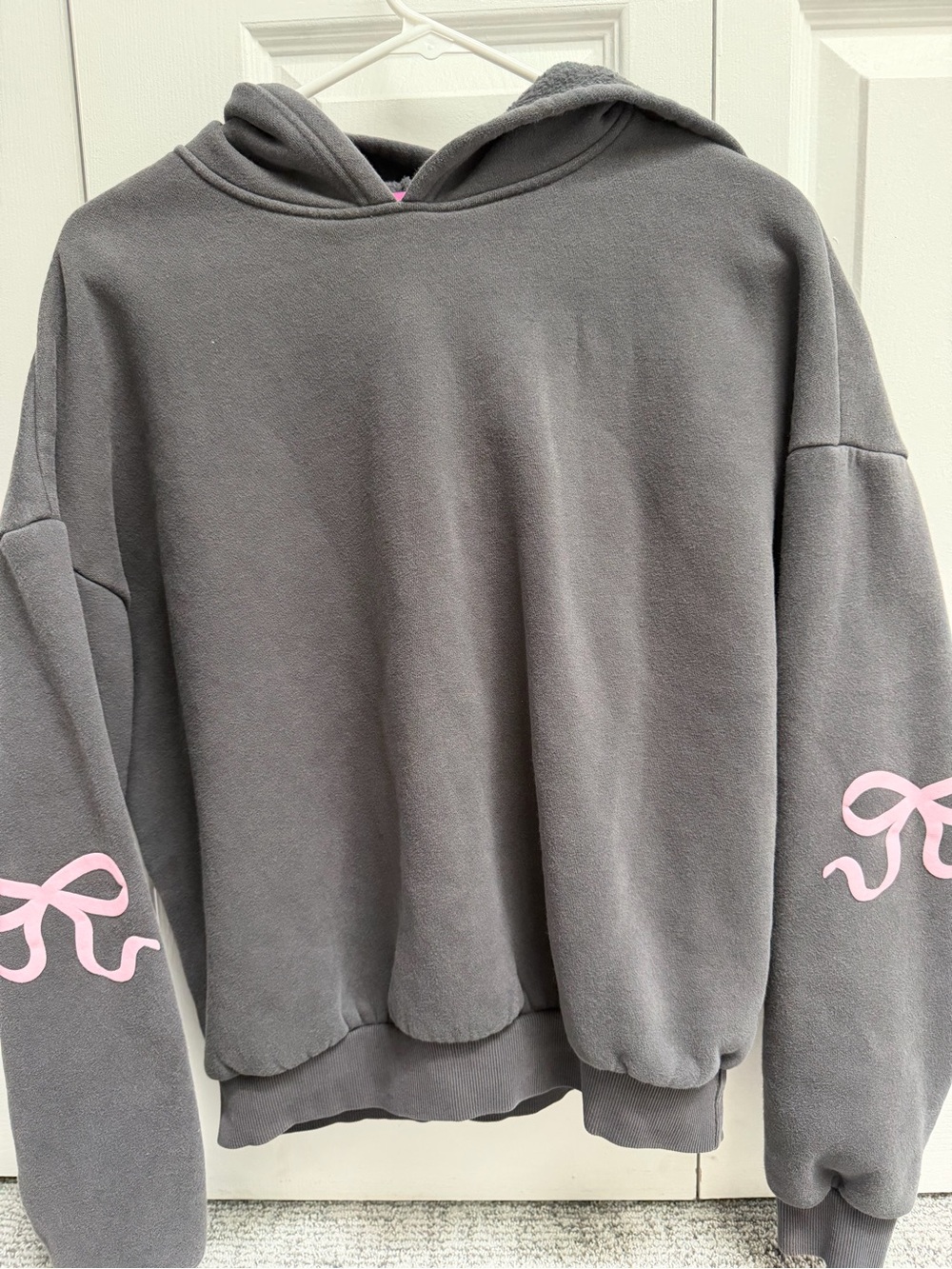 Edikted bow grey sweatshirt small